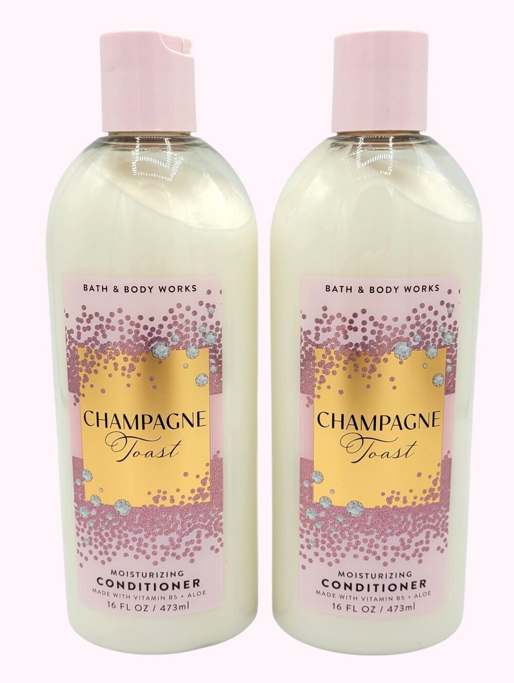 Bath & Body Works Champagne Toast Moisturizing Hair Conditioner 16oz (2 Pack)